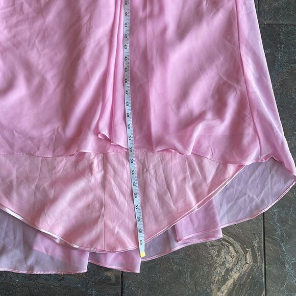 Jaeden Women's Strapless Pink Formal Long Evening Prom Gown - Picture 13 of 16